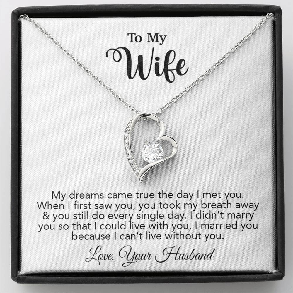 To My Wife Necklace, Wife Gift From Husband, Wife Husband Necklace, Christmas Gift 16_10