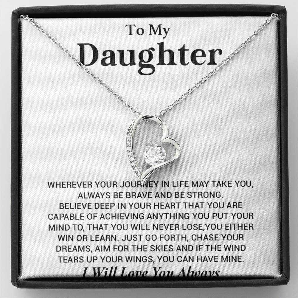 To My Daughter Necklace, Gift for Daughter from Dad, Birthday Christmas Graduation Gift 4_8