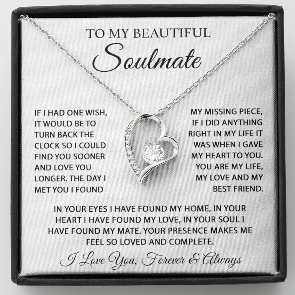 To My Soulmate Necklace, Gift For Girlfriend Wife, Birthday Gifts Christmas Gifts 4_11