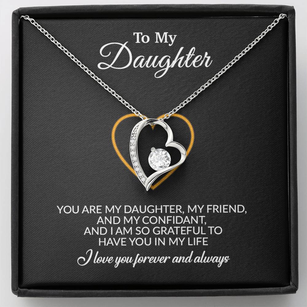 To My Daughter Necklace, Gift for Daughter from Mom, Mother Daughter Necklace