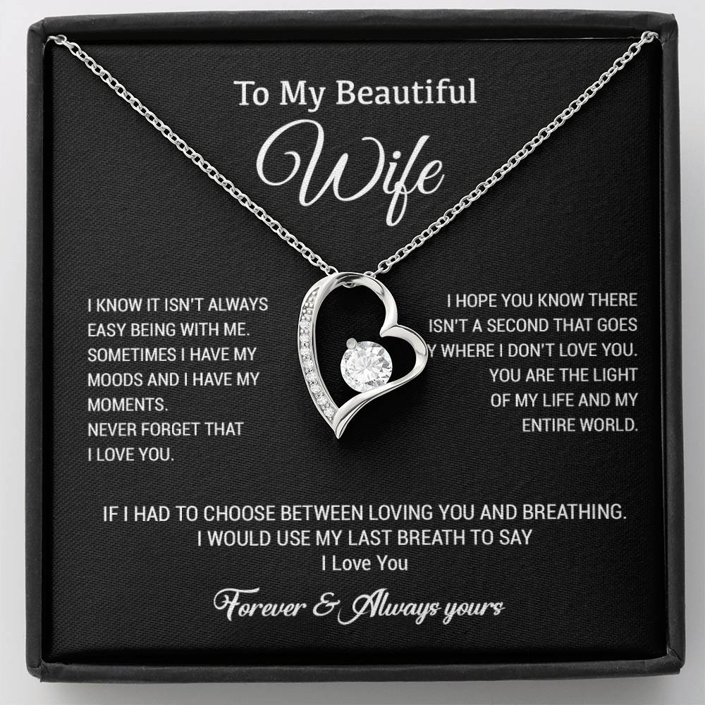 To My Wife Necklace, Gift For Wife, Anniversary Gift For Wife, Christmas Gift