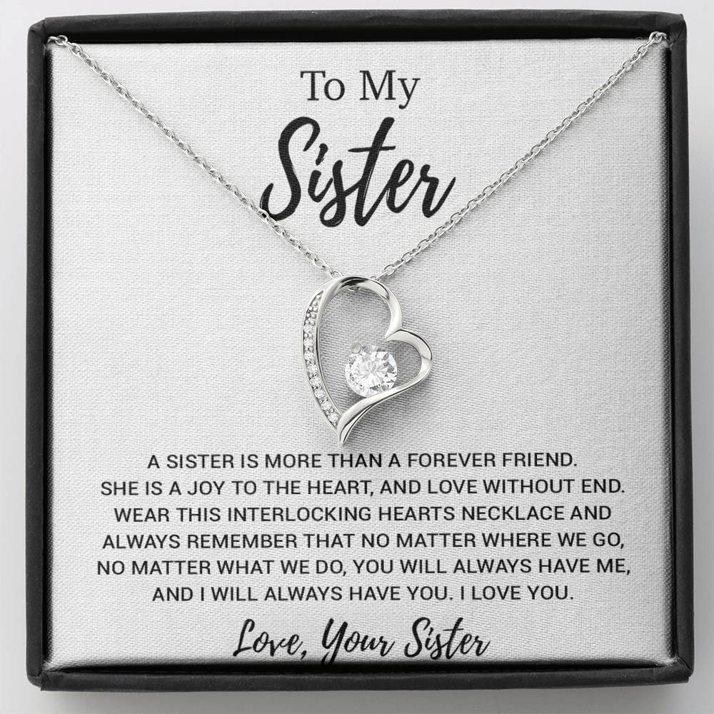 To My Sister Necklace, Brother to Sister, Birthday gift For Sister from Brother 19_2