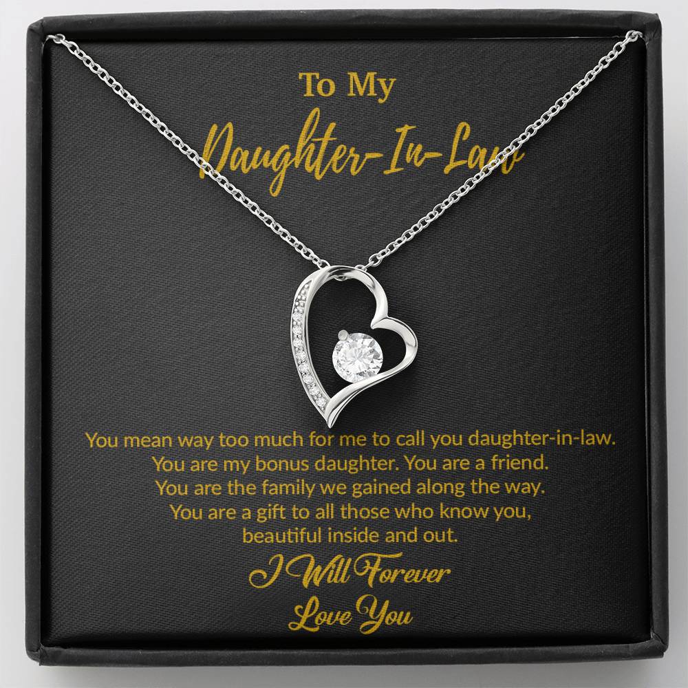 To My Daughter-In-Law Necklace, Gift For Daughter In Law, Daughter In Law Gift