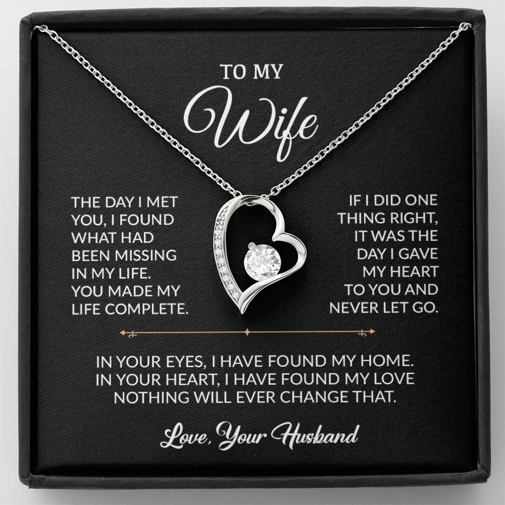 To My Wife Necklace, Gift For Wife, Anniversary Gift For Wife, Necklace For Wife