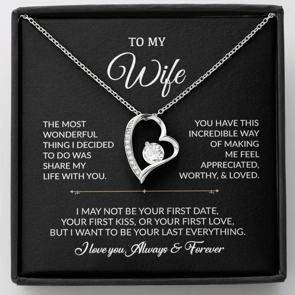 To My Wife Necklace, Gift For Wife, Anniversary Gift For Wife, Necklace For Wife