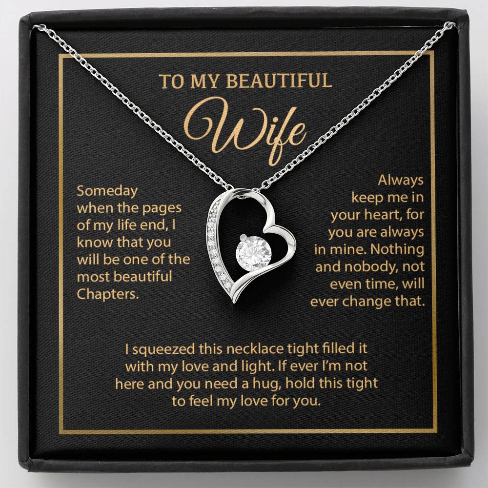 To My Wife Necklace, Vanlentines Gifts For Women, Anniversary Gift For Wife 6_1_Gold