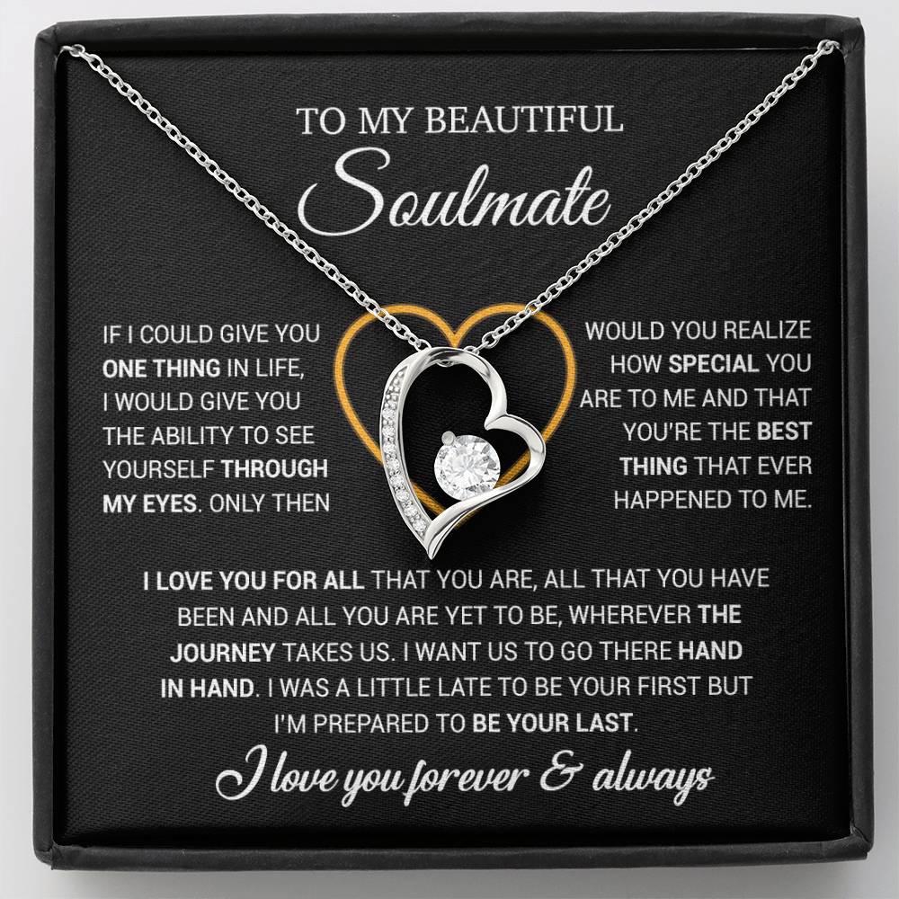 To My Soulmate Necklace, Gift For Wife From Husband, Valentiens Gift 22_12_Black