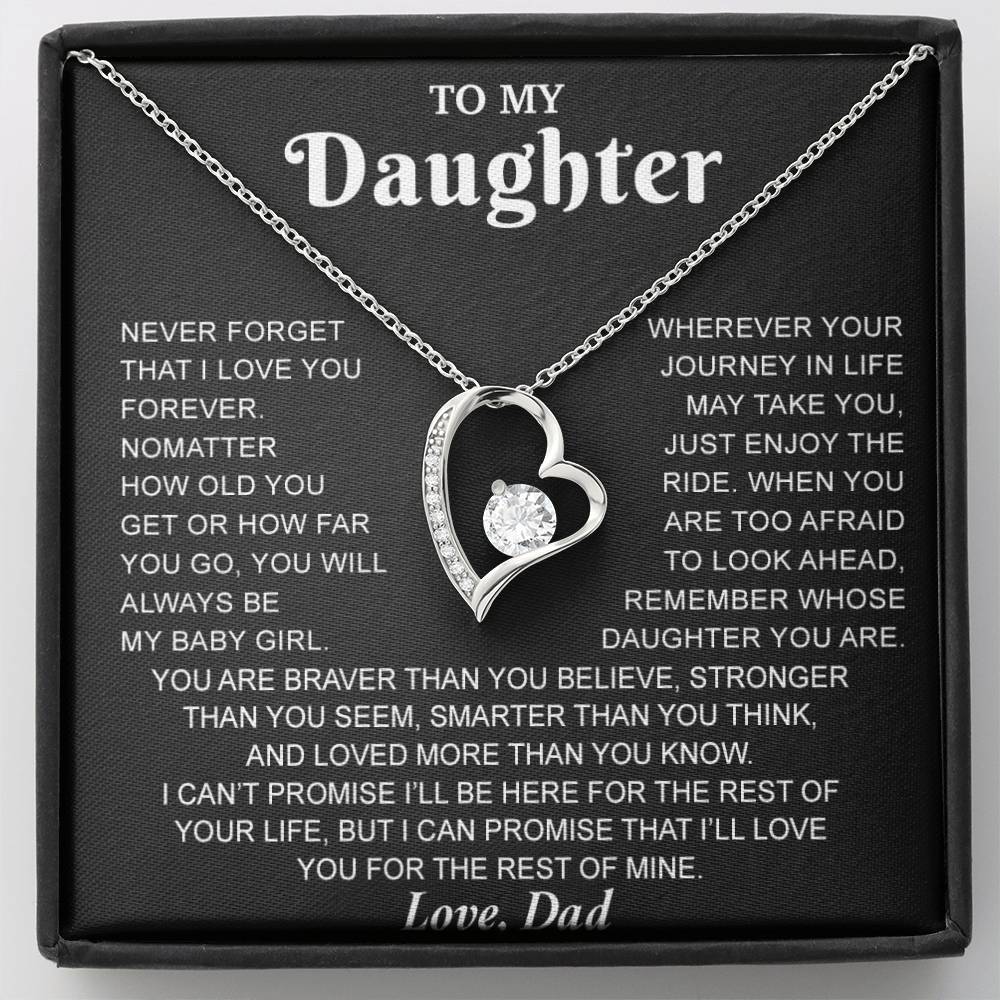 To My Daughter Necklace, Gift for Daughter from Dad, Daughter Father Necklace 7_8