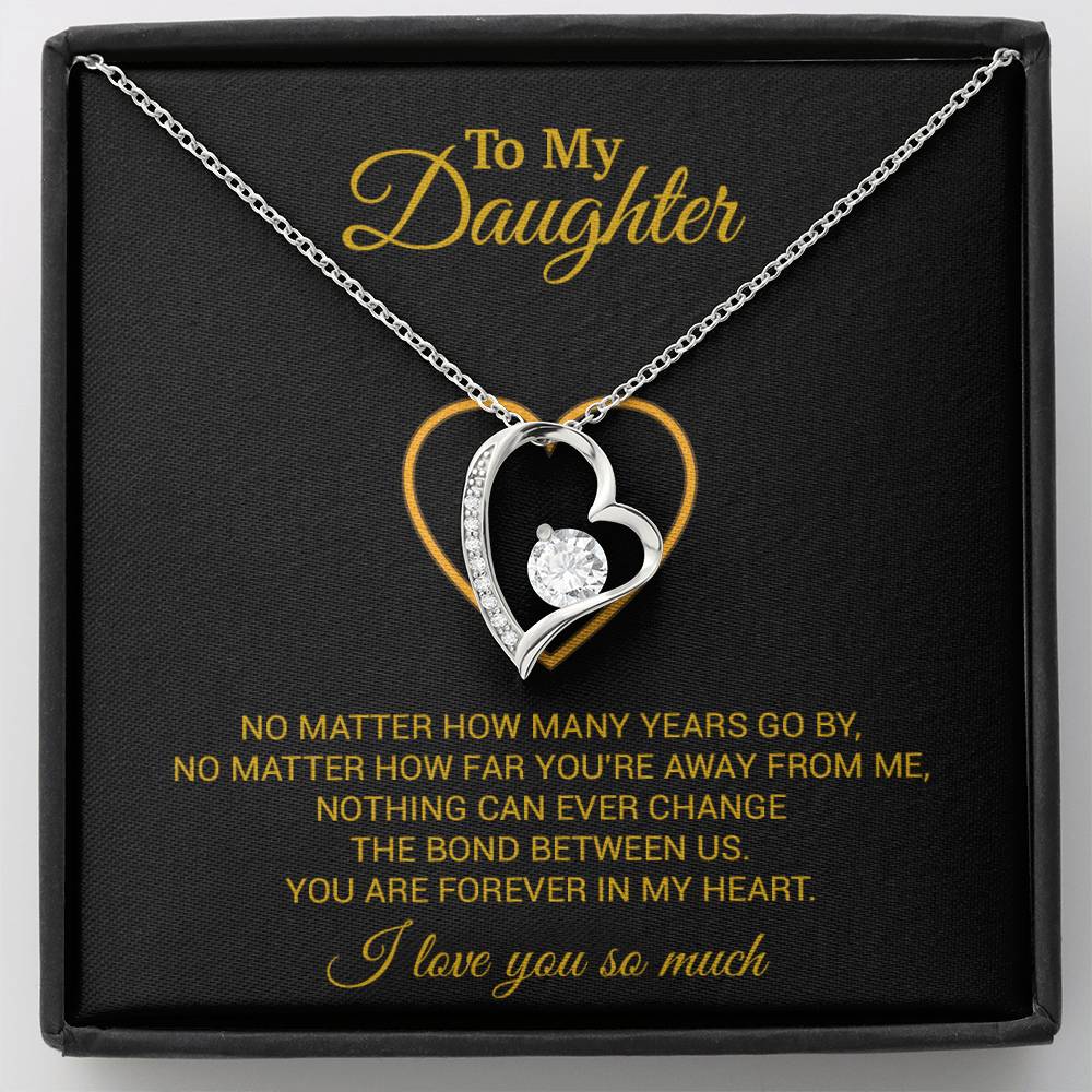To My Daughter Necklace, Gift For Daughter From Dad, Daughter Father Necklace 12_7_Gold
