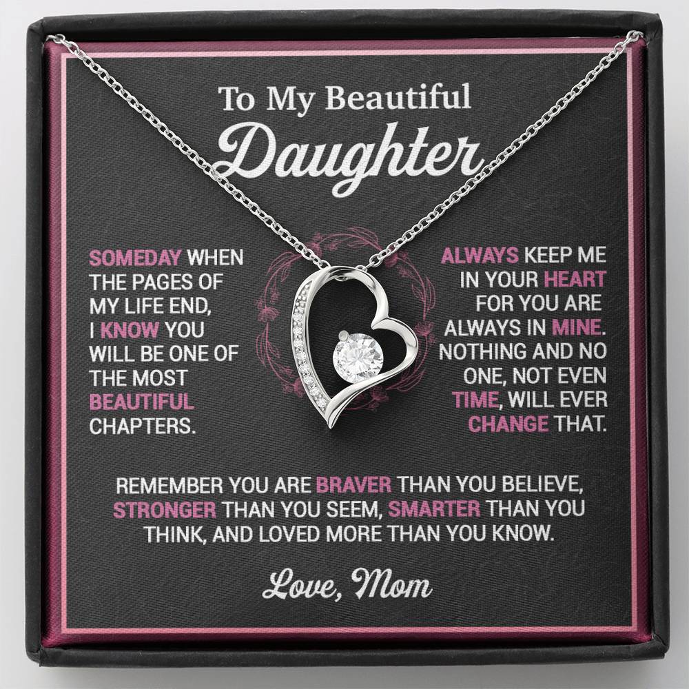 To My Daughter Necklace, Gift for Daughter from Mom, Mother Daughter Necklace 16_11