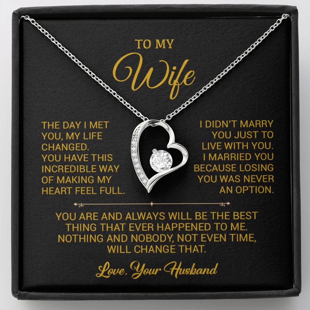 To My Wife Necklace, Gift For Wife, Anniversary Gift For Wife, Christmas Gift