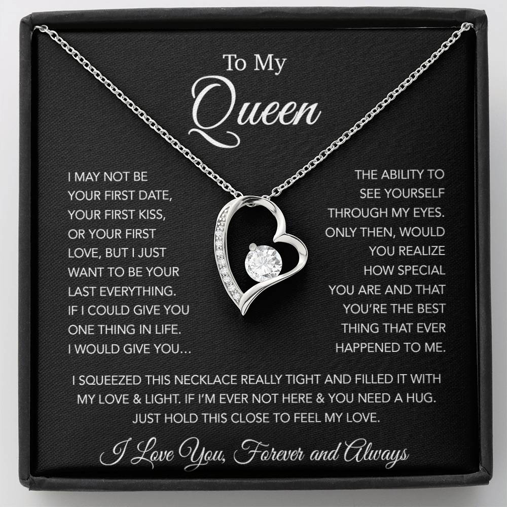 To My Queen Necklace, Anniversary Gift For Wife, Girlfriend Necklace, Birthday Gift For Wife 20_1