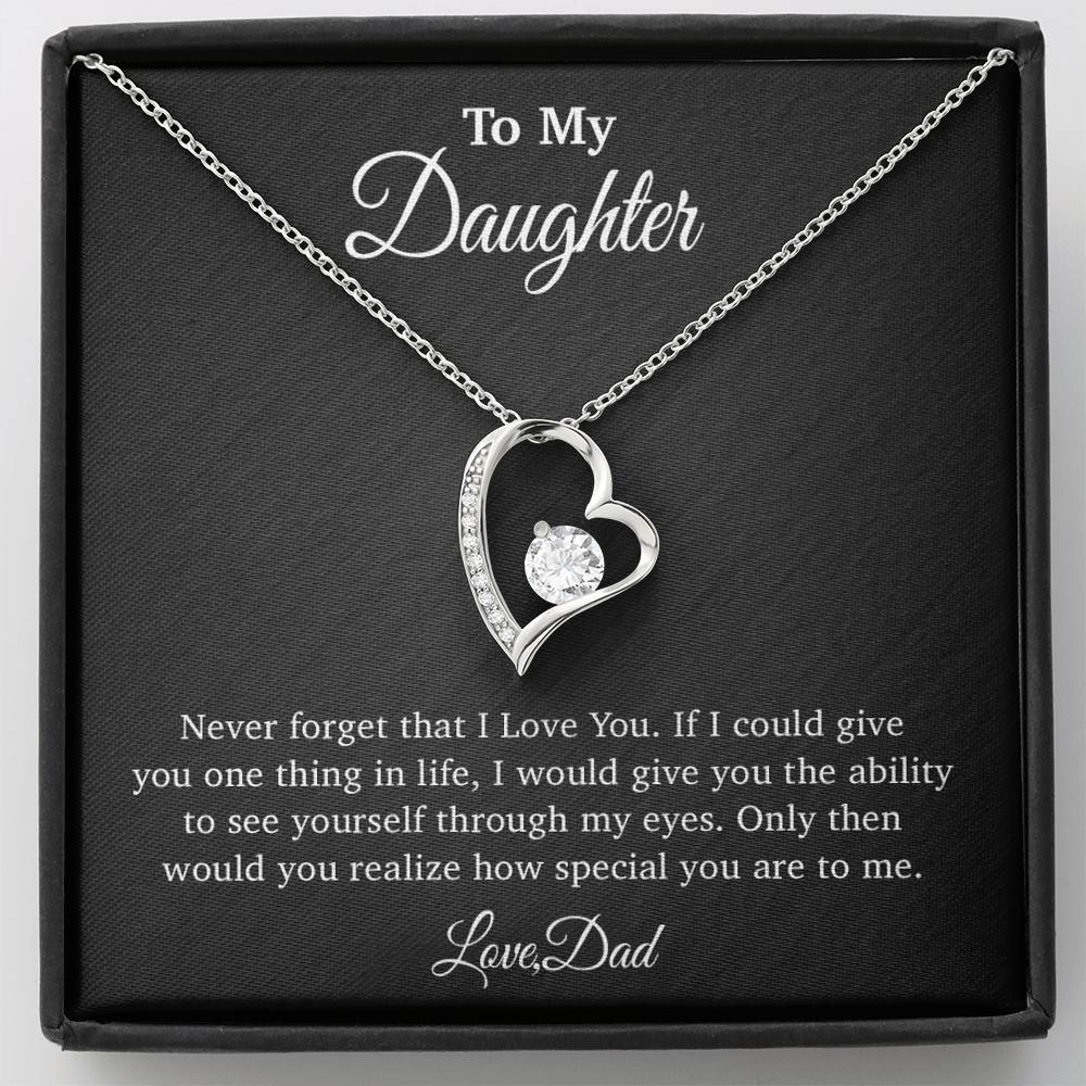 To My Daughter Necklace, Gift for Daughter from Dad, Father Daughter Necklace 29_4
