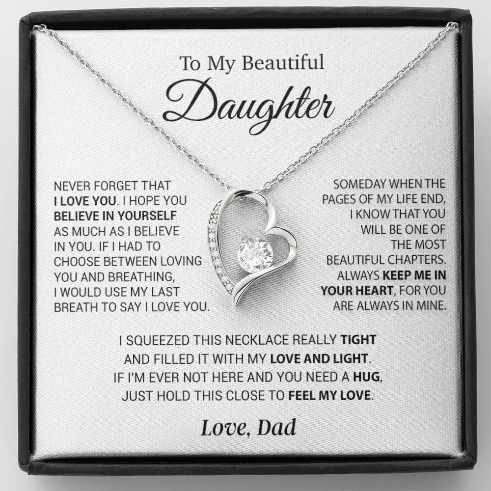 To My Daughter Necklace, Daughter Father Necklace, Daughter Gift From Dad 6_9