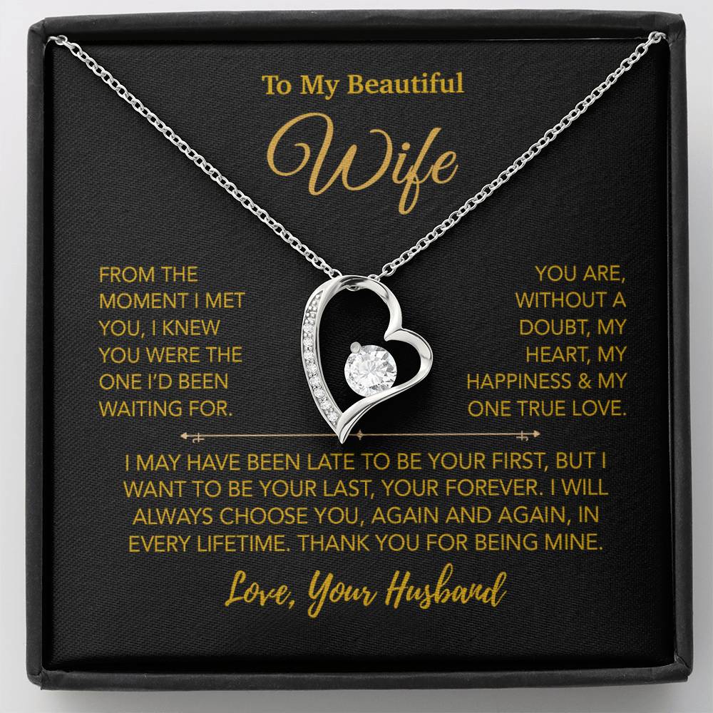 To My Wife Necklace, Christmas Gifts For Women, Anniversary Gift For Wife 27_12_Gold