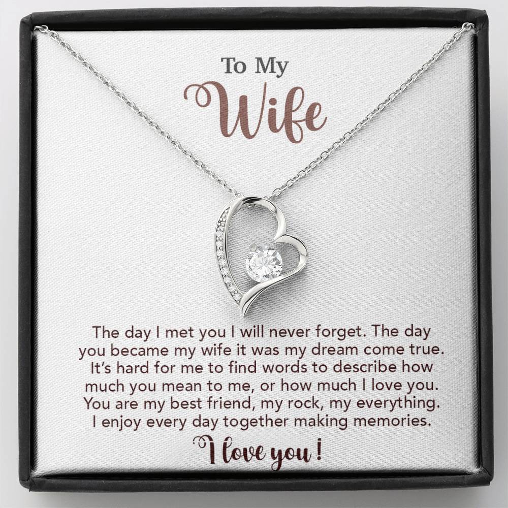 To My Wife Necklace, Wife Gift From Husband, Wife Husband Necklace, Christmas Gift 4_10