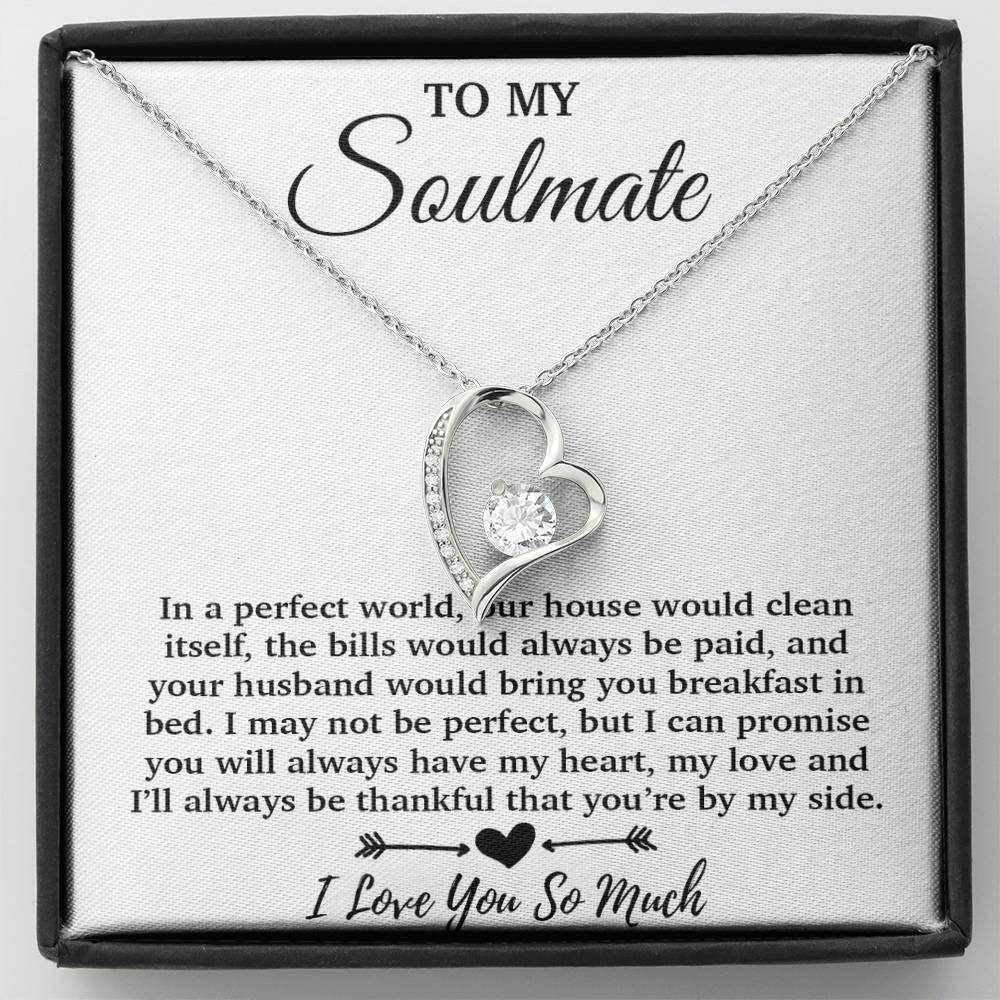 To My Soulmate Necklace, Soulmate Gift, Soulmate Jewelry Anniversary