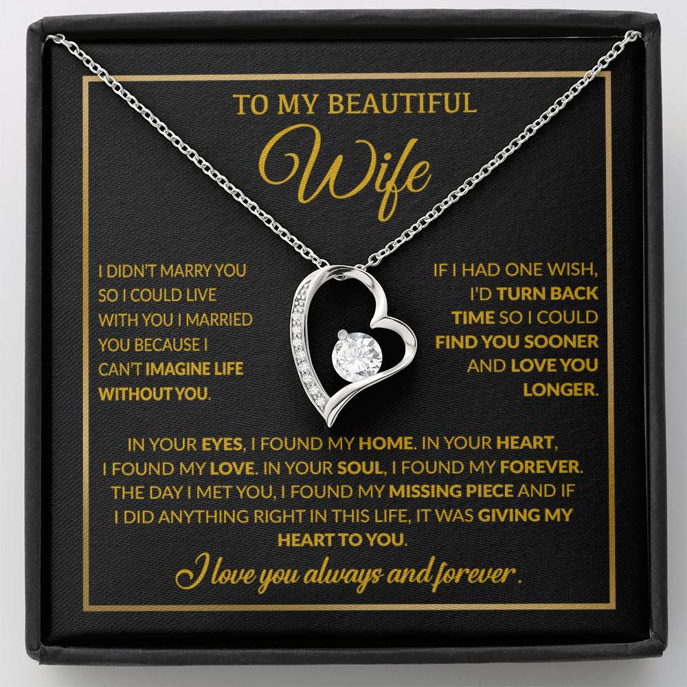 To My Wife Necklace, Christmas Gifts For Women, Anniversary Gift For Wife 15_12
