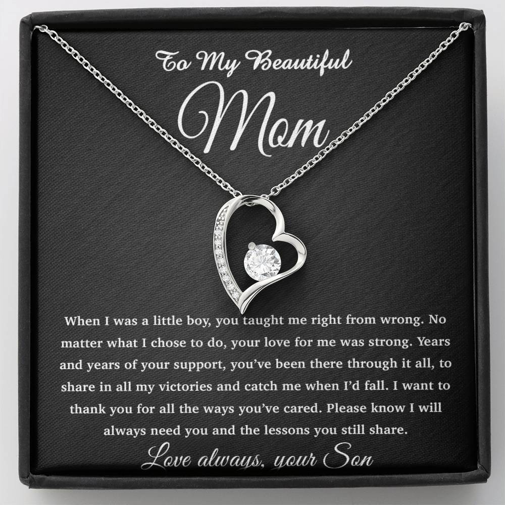 To My Mom Necklace, Gift For Mom From Daughter, Mother's Day Gifts 26_4