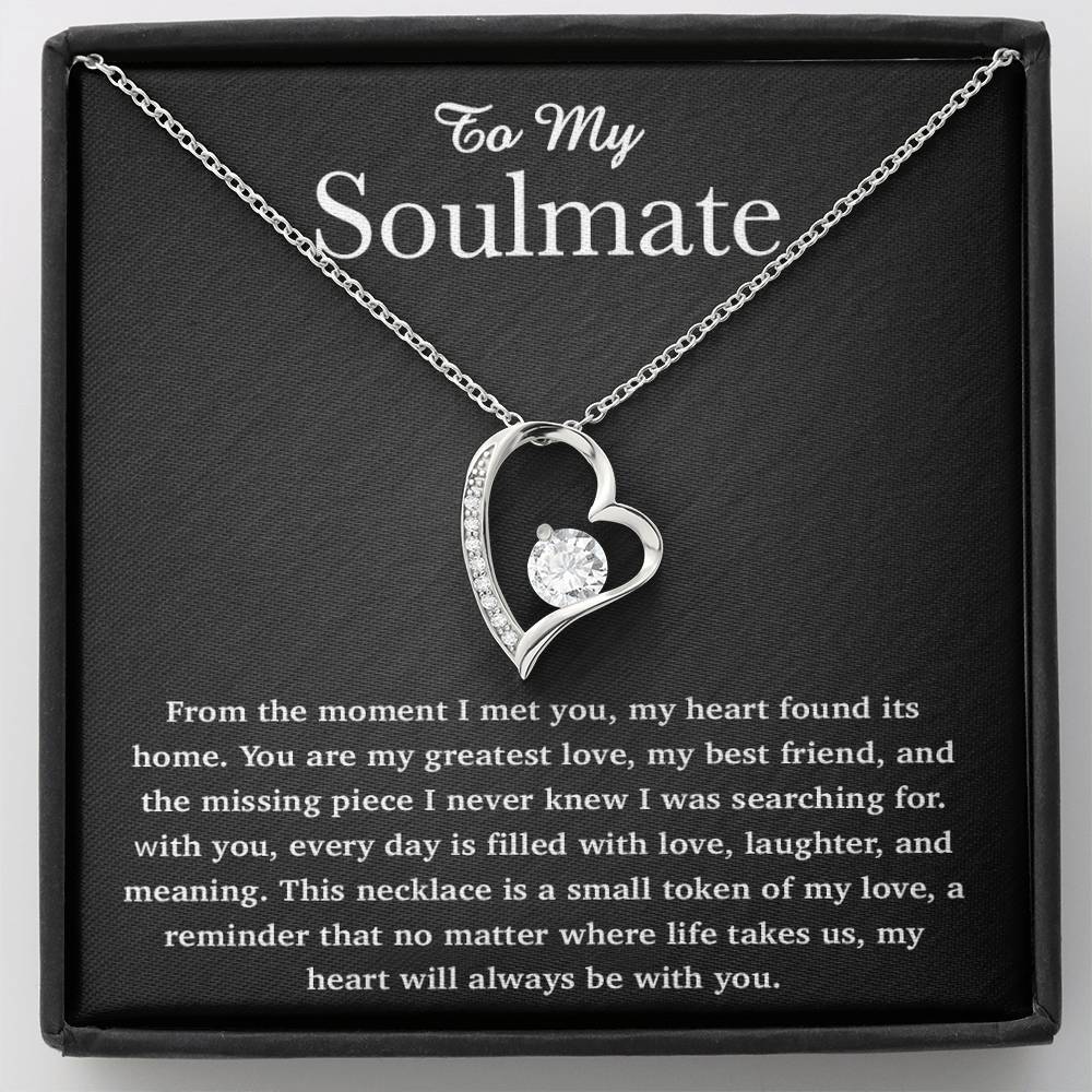 To My soulmate Necklace, Anniversary Gift For Her, Wife, Girlfriend, Soulmate Gift 3_5