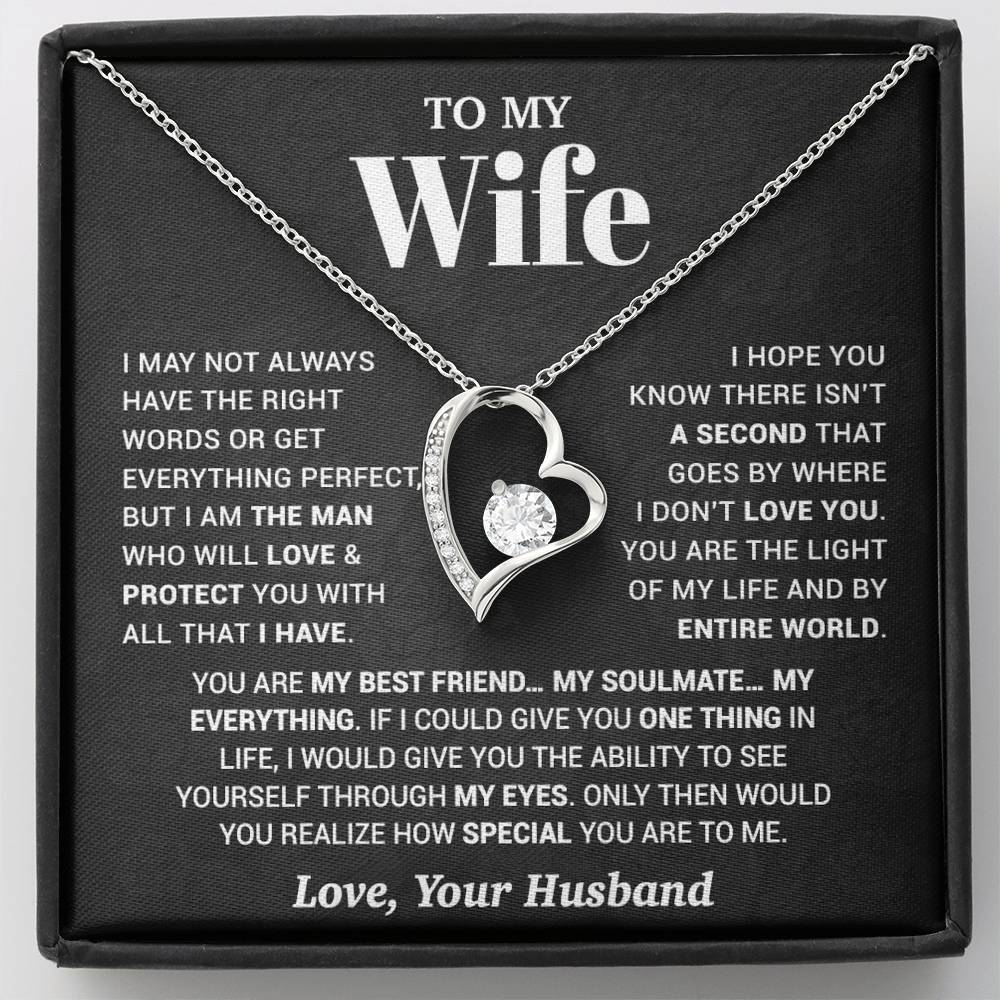 To My Wife Necklace, Christmas Gifts For Women, Anniversary Gift For Wife 13_10_Black
