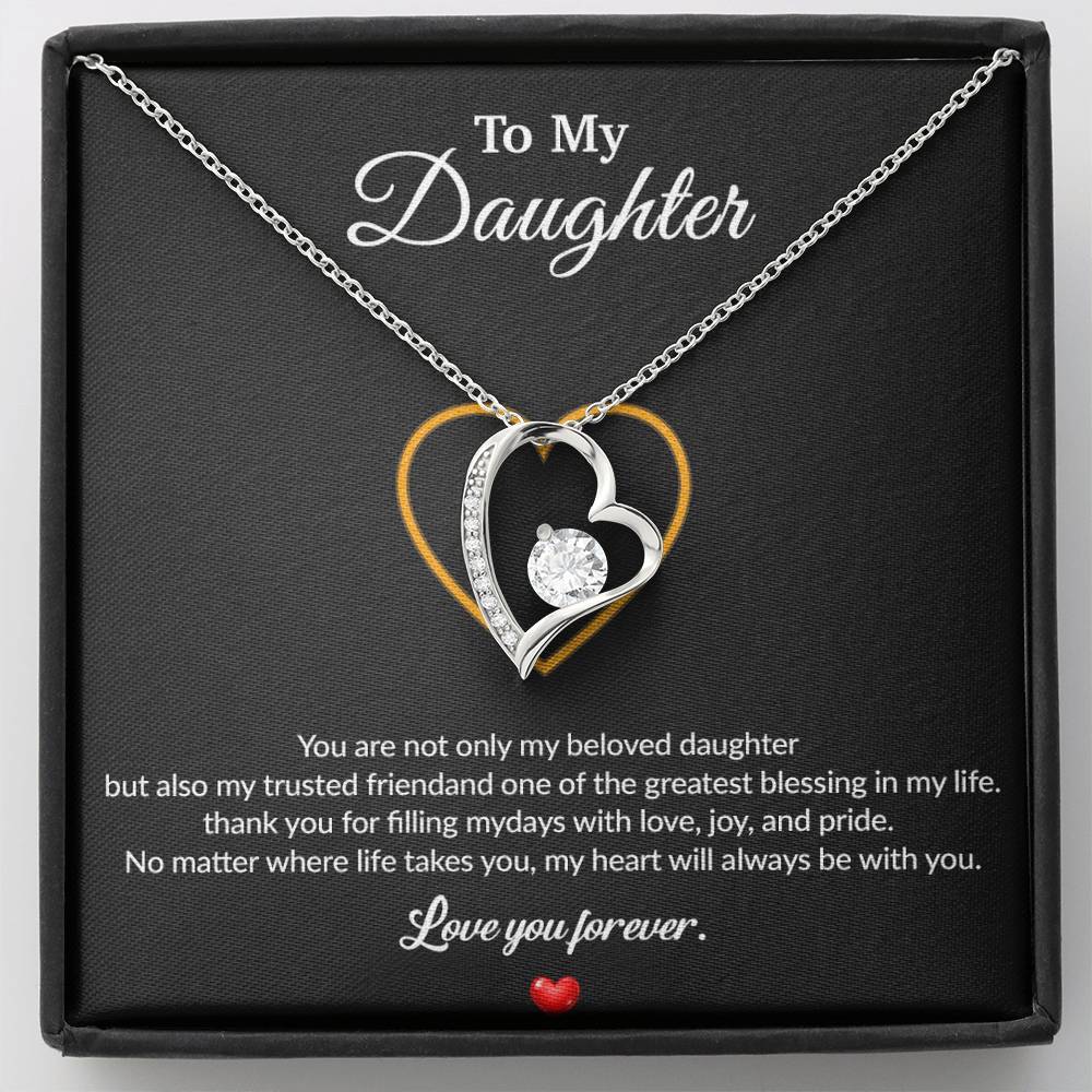 To My Daughter Necklace, Gift for Daughter from Dad, Father Daughter Necklace