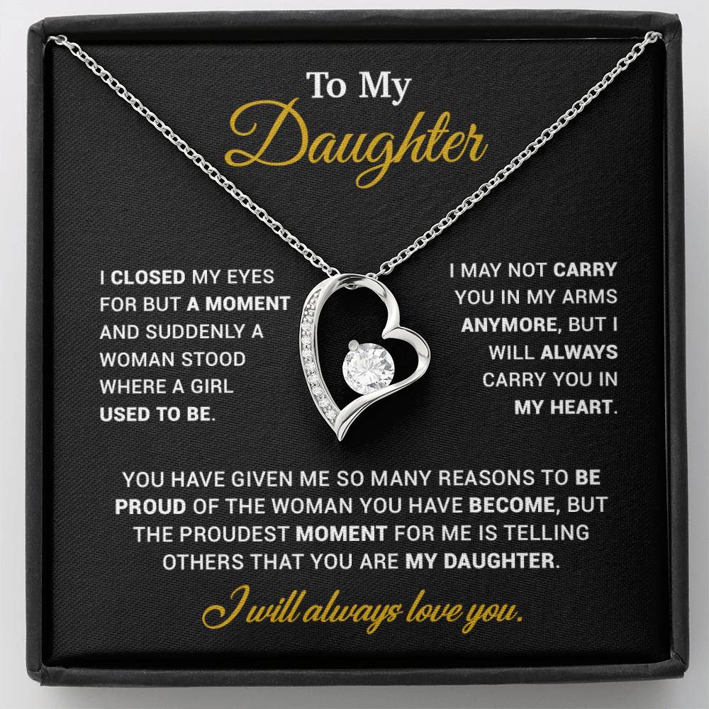 To My Daughter Necklace, Gift for Daughter from Dad, Father Daughter Necklace 120_11