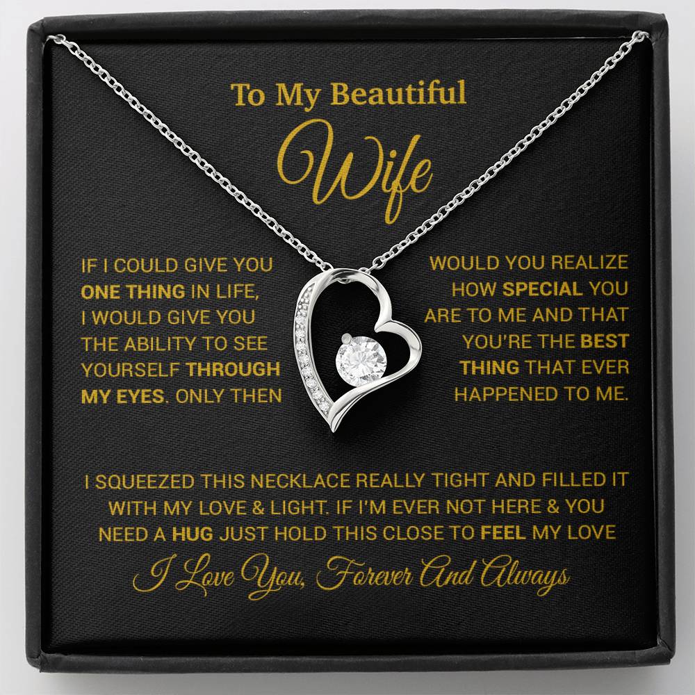To My Wife Necklace, Christmas Gifts For Wife, Anniversary Cute Gift For Wife_24_8_Gold