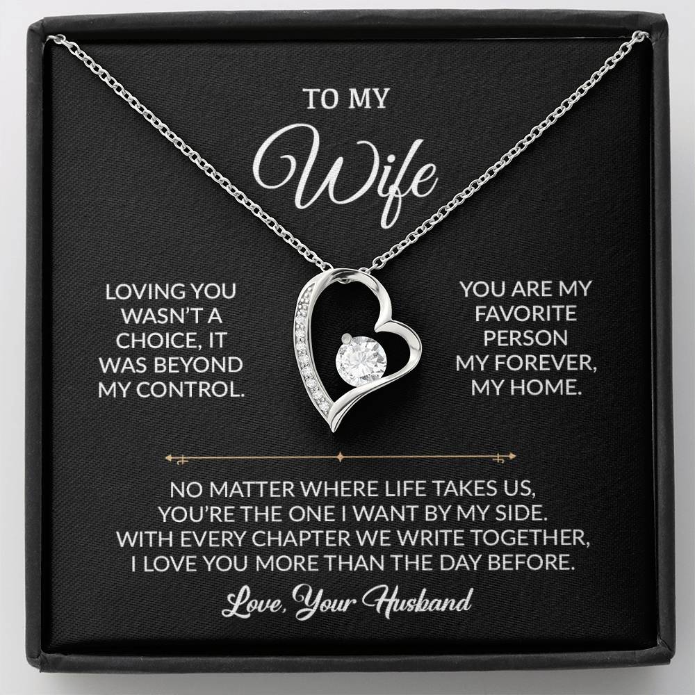 To My Wife Necklace, Gift For Wife, Anniversary Gift For Wife, Necklace For Wife