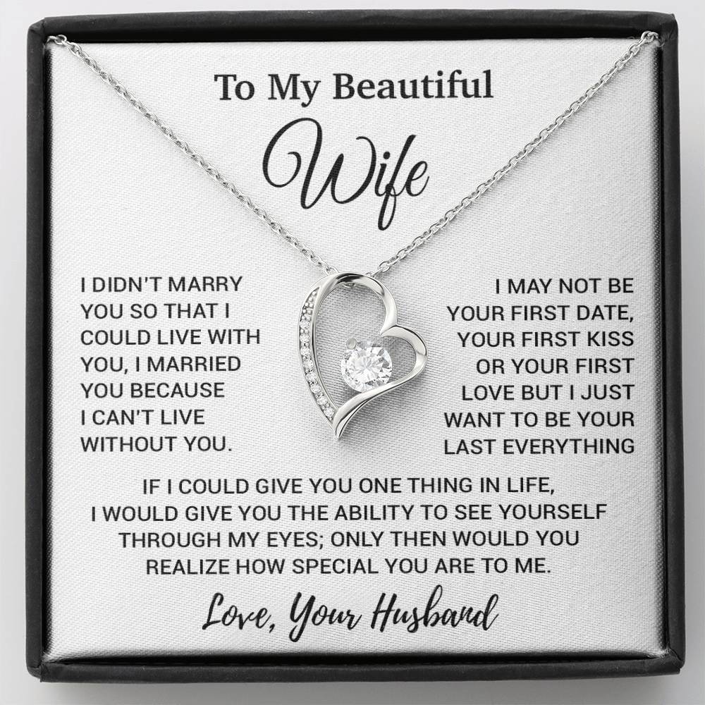 To My Wife Necklace, Gift From Husband, Anniversary Jewelry Gifts Wife 11_8