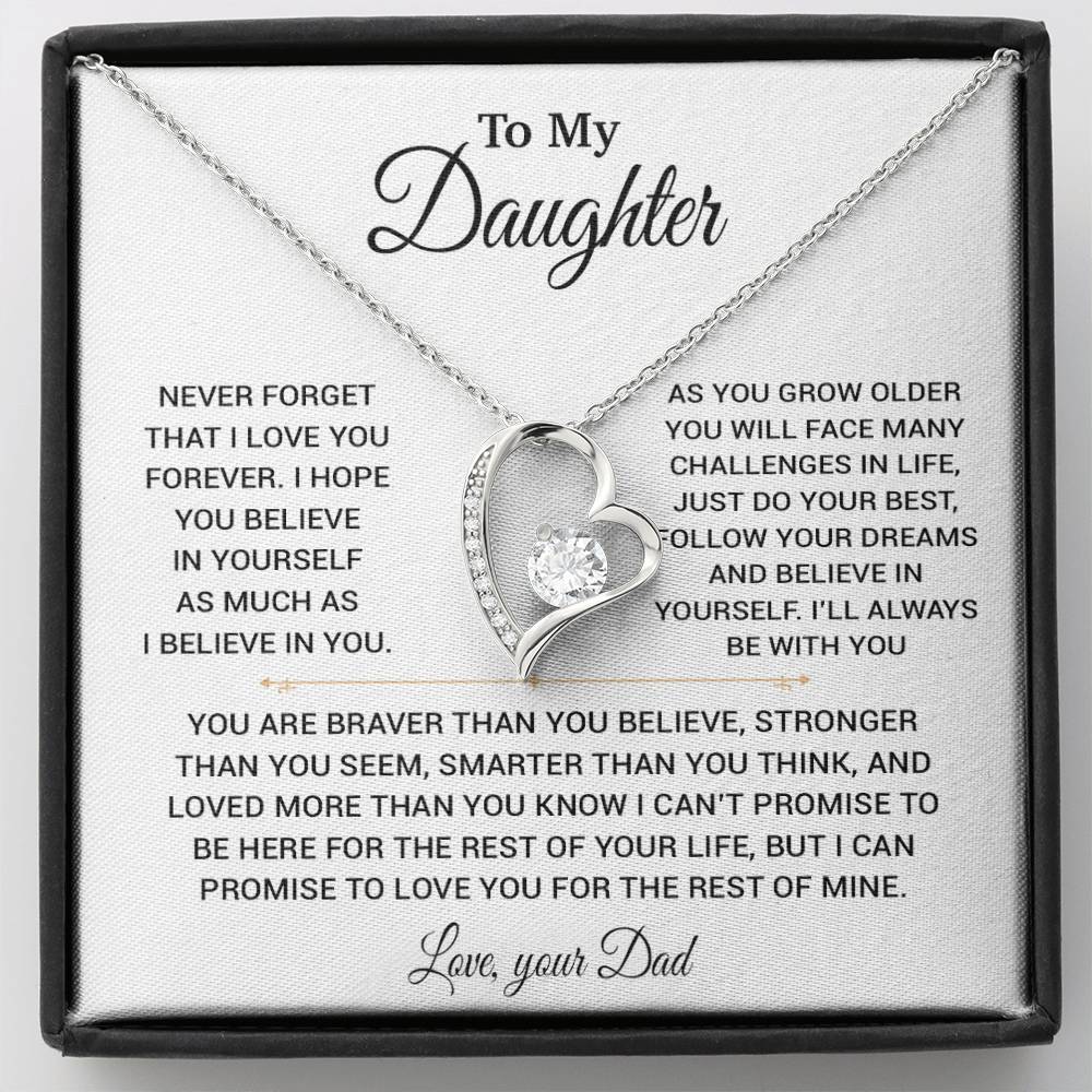 To My Daughter Necklace, Gift for Daughter from Dad, Daughter Father Necklace 22_11