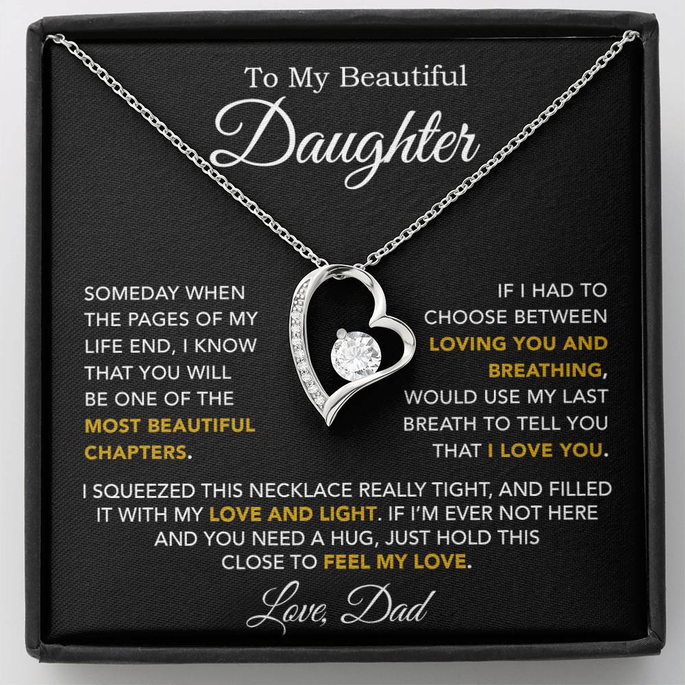 To My Daughter Necklace, Daughter Father Necklace, Daughter Gift From Dad 3_10