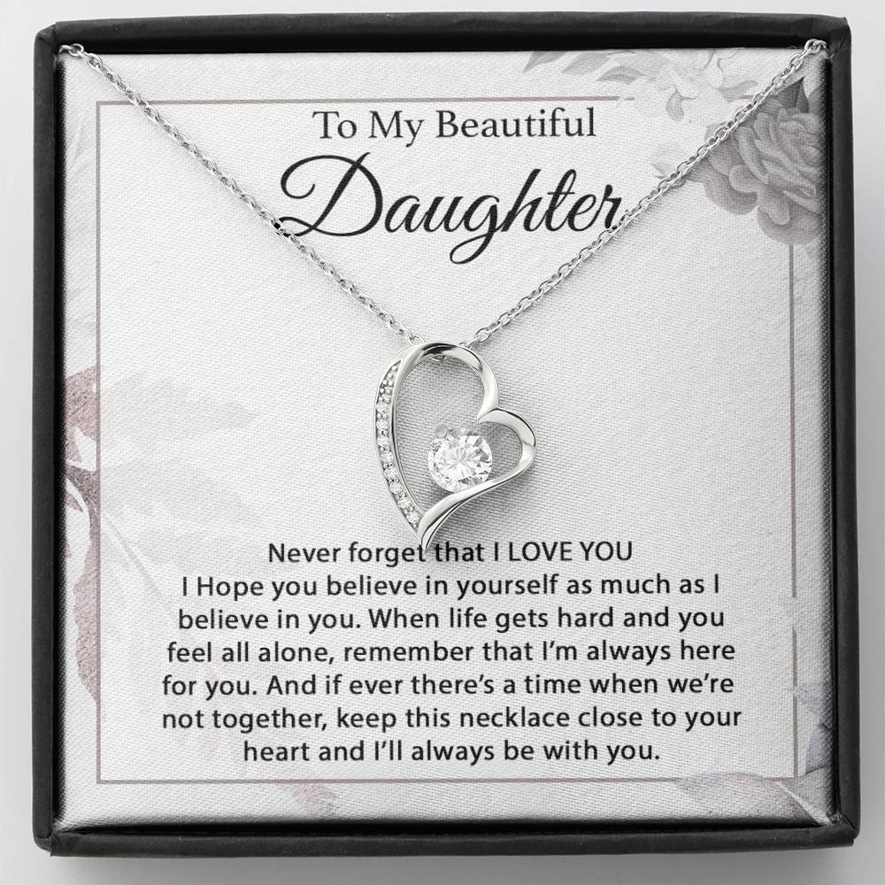 To My Daughter Necklace, Daughter Father Necklace, Daughter Gift From Dad, Mom 13_1