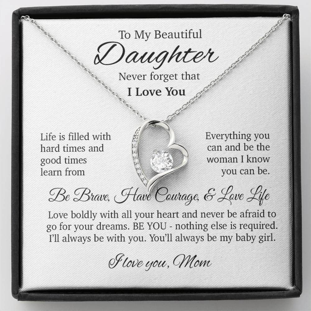 To My Daughter Necklace, Daughter Gift, Gift From Mom, Gift For Her 24_4