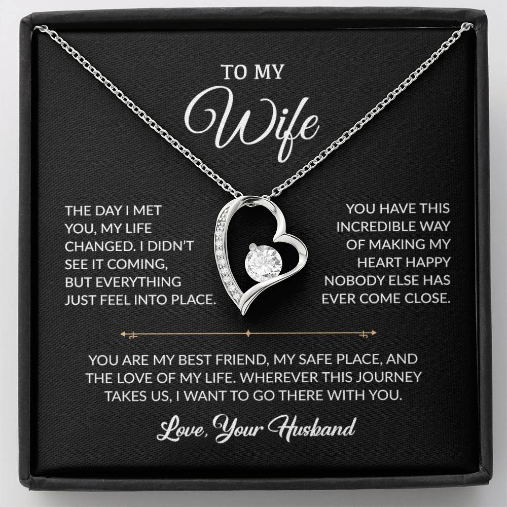 To My Wife Necklace, Gift For Wife, Anniversary Gift For Wife, Necklace For Wife