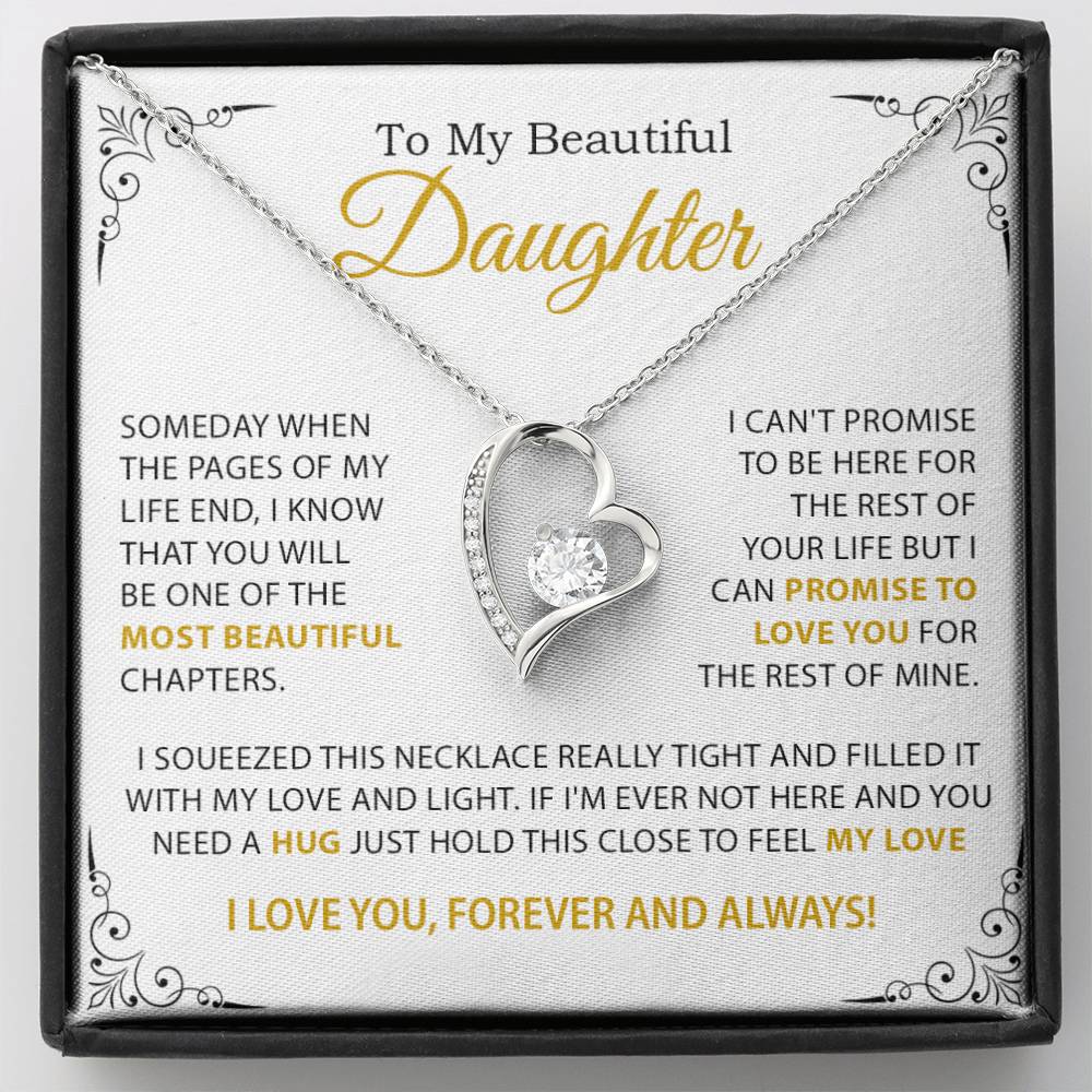 To My Daughter Necklace, Mother Daughter Gifts, Daughter Necklace, Dad Daughter Gift