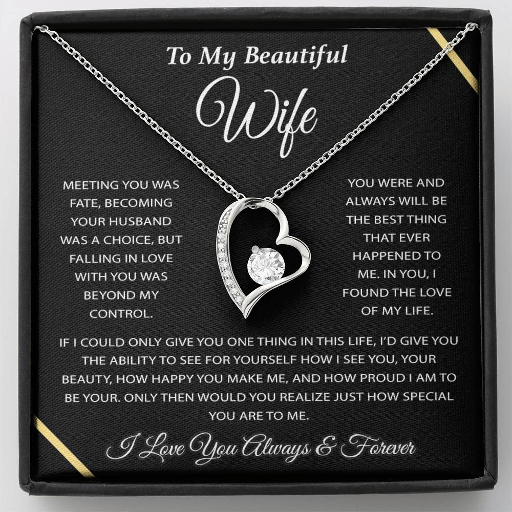 To My Wife Necklace, Wife Gift from Husband, Wife Birthday Gift, Christmas Gift 3_12