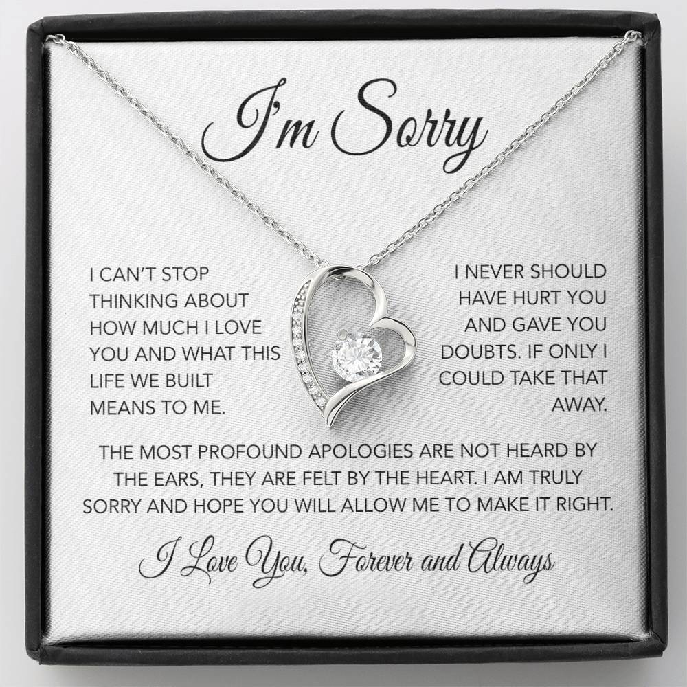 I'm Sorry Necklace Gifts, Apology Gifts For Her, Forgiveness Gift, Wife Gift 26_3