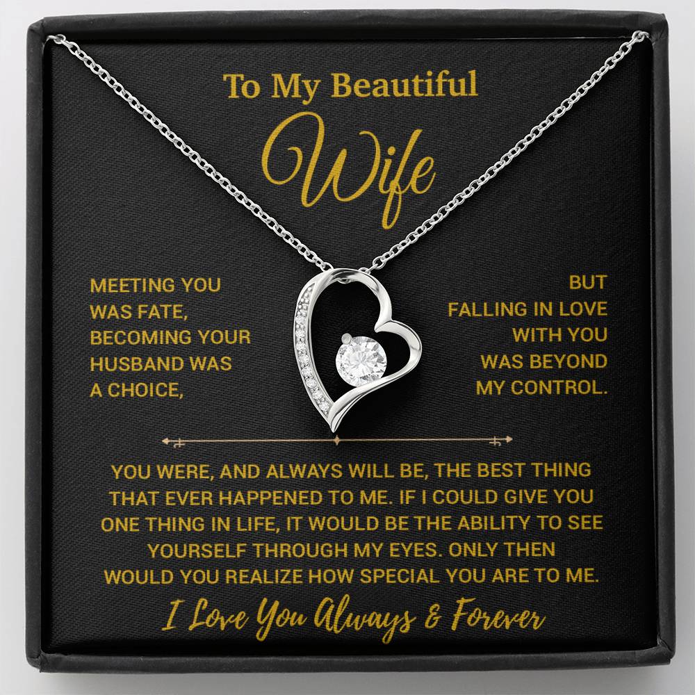 To My Wife Necklace, Vanlentines Gifts For Women, Anniversary Gift For Wife 29_12_Gold
