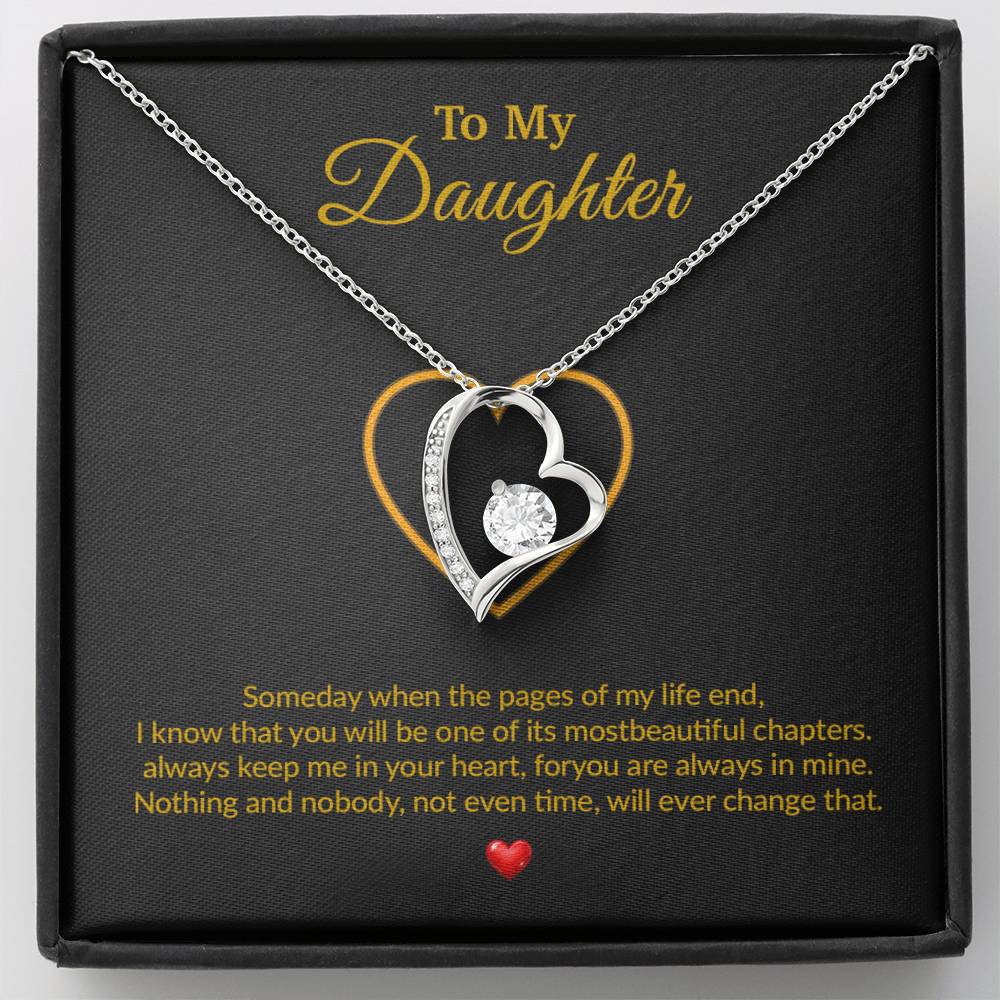 To My Daughter Necklace, Gift for Daughter from Dad, Father Daughter Necklace