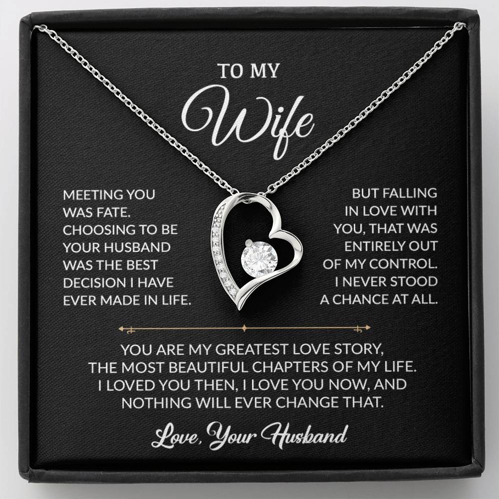 To My Wife Necklace, Gift For Wife, Anniversary Gift For Wife, Christmas Gift