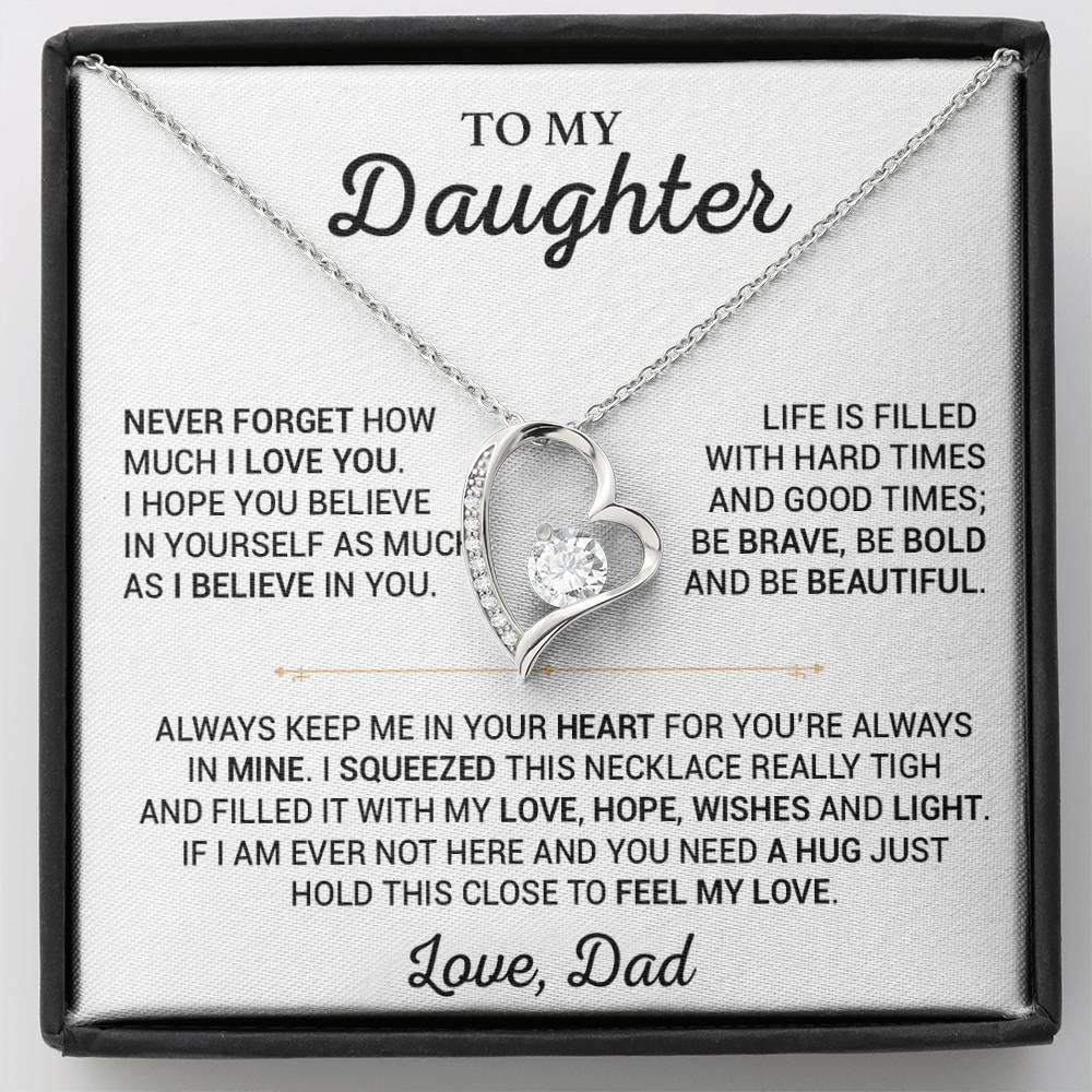 To My Daughter Necklace, Gift for Daughter from Dad,Daughter Father Necklace 20_7