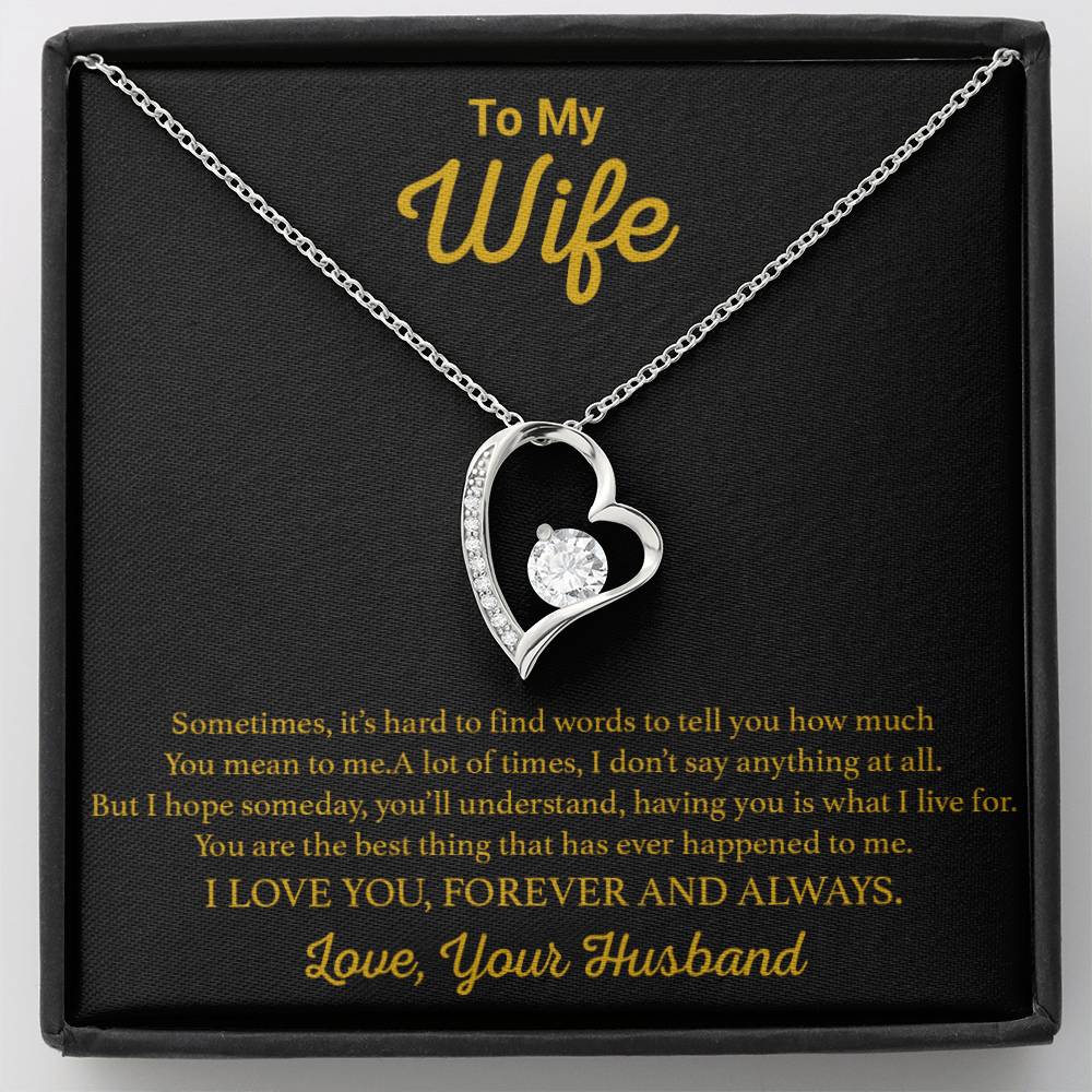 To My Wife Necklace, Gift For Wife, Anniversary Gift For Wife, Necklace For Wife 9_11