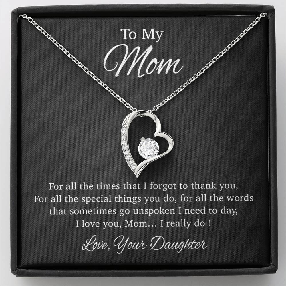 To My Mom Necklace, Gift For Mom From Daughter, Mother's Day Gifts 31_3