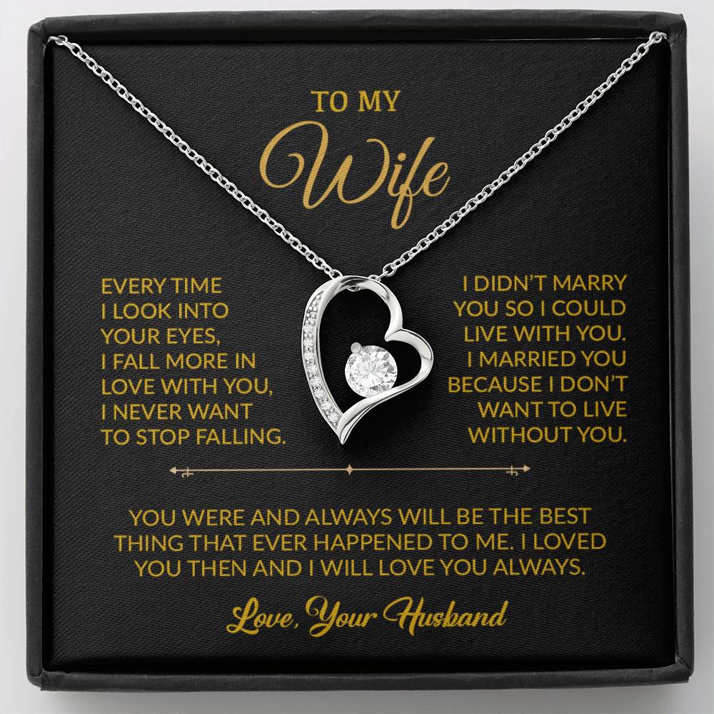 To My Wife Necklace, Gift For Wife, Anniversary Gift For Wife, Necklace For Wife