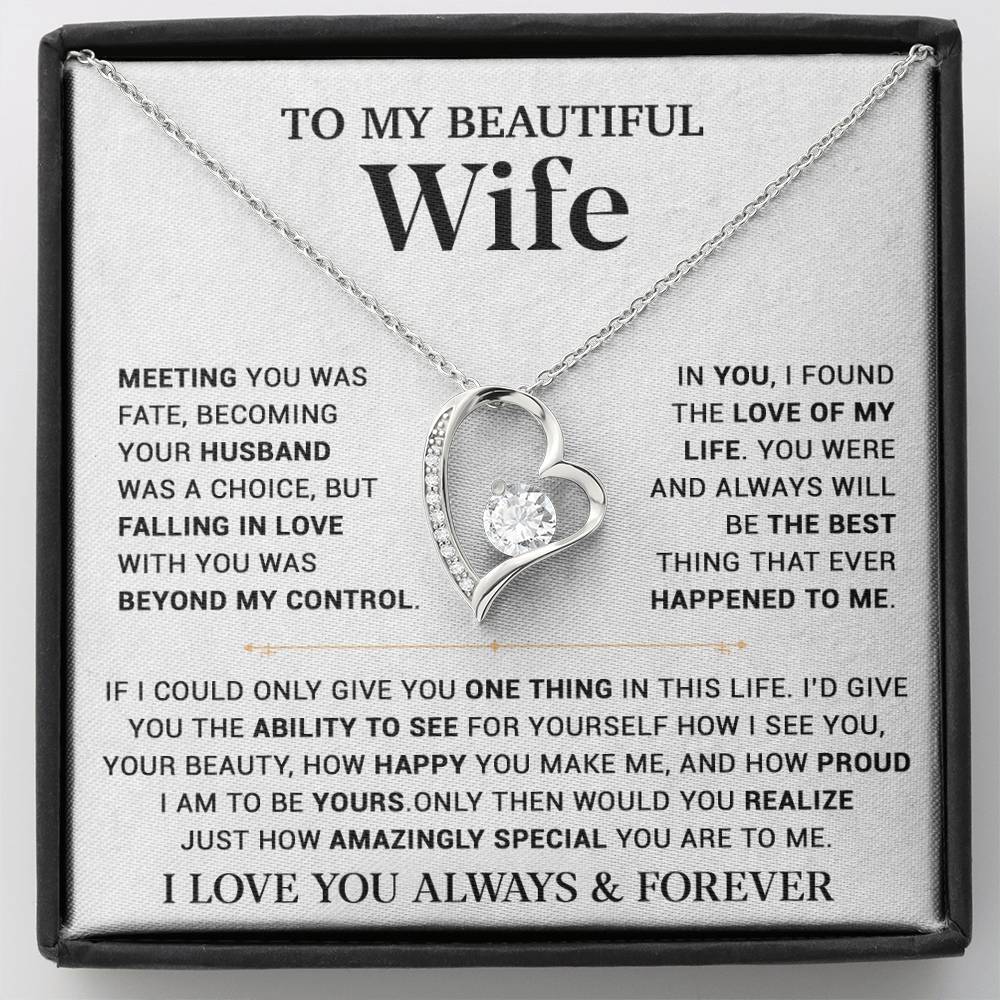 To My Wife Necklace, Gift For Wife, Anniversary Gift,Christmas Gift 22_11