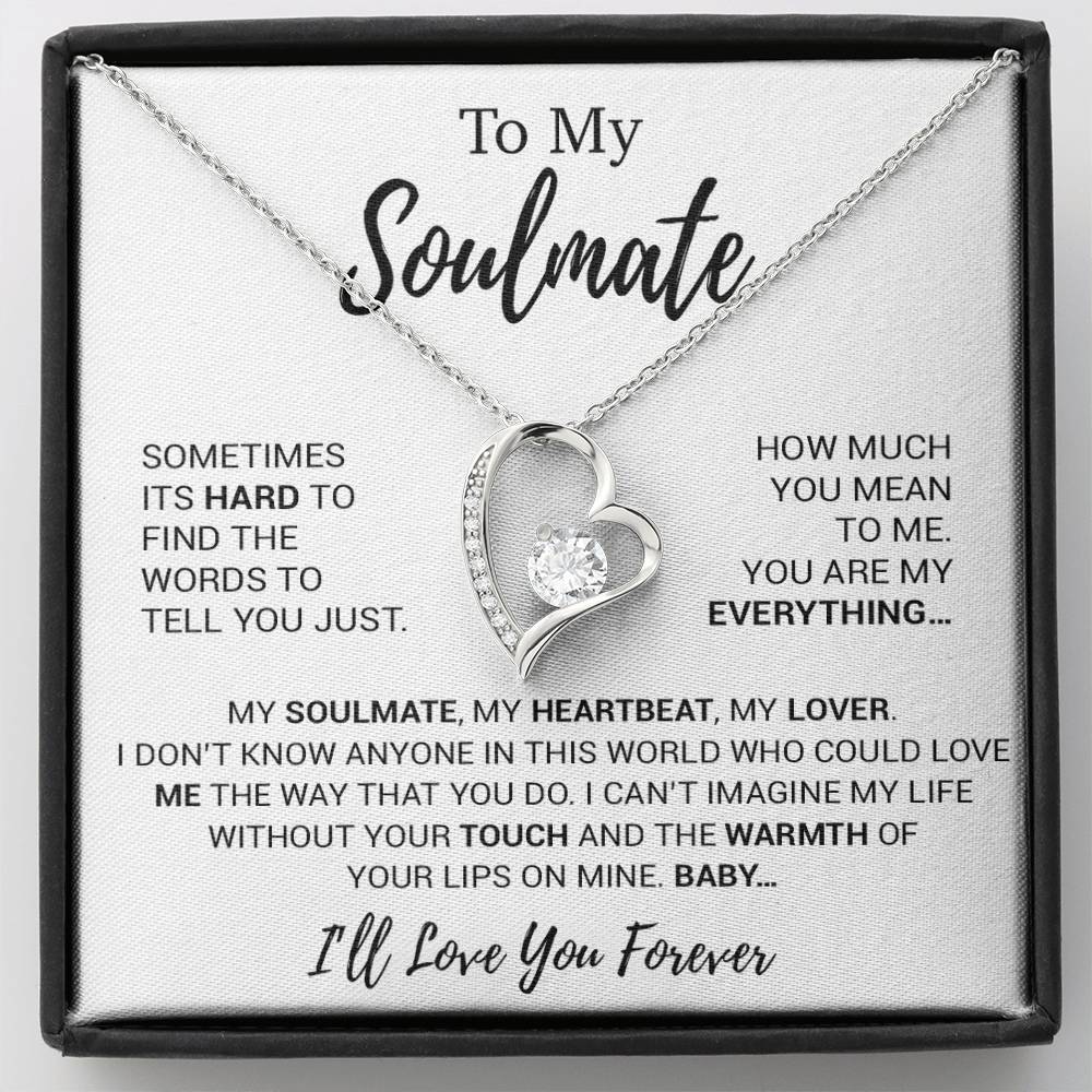 To My Soulmate Necklace, Soulmate Gift, Soulmate Jewelry Anniversary 16_8