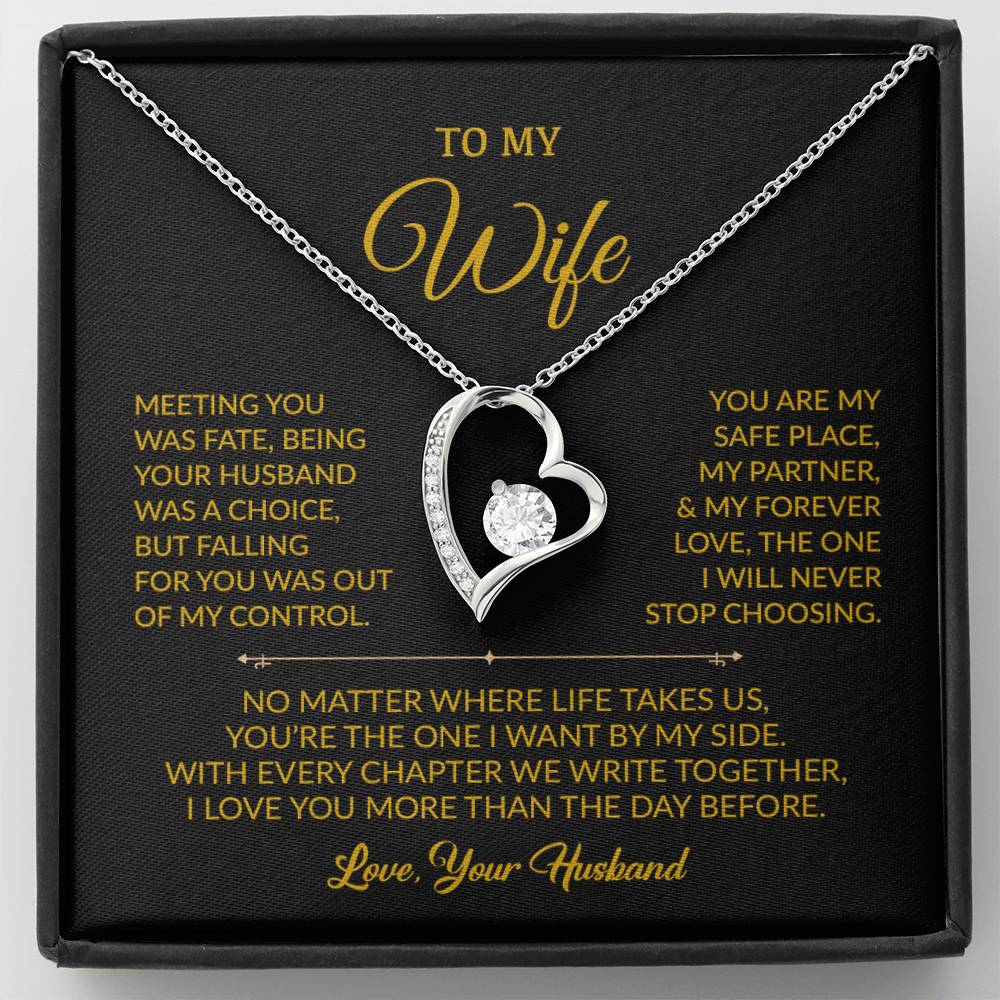 To My Wife Necklace, Gift For Wife, Anniversary Gift For Wife, Necklace For Wife