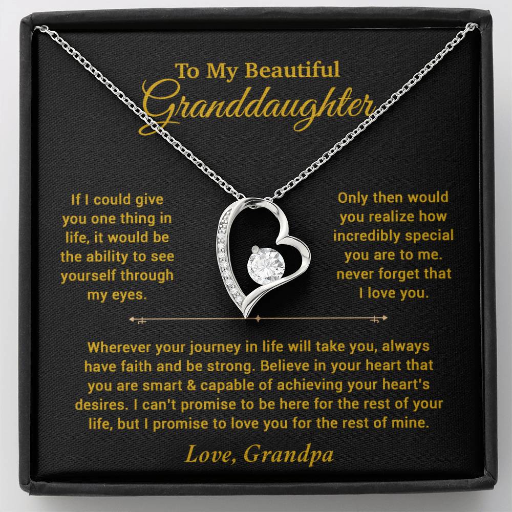 To My Granddaughter Necklace, Birthday Gift For Granddaughter, Birthday Gifts