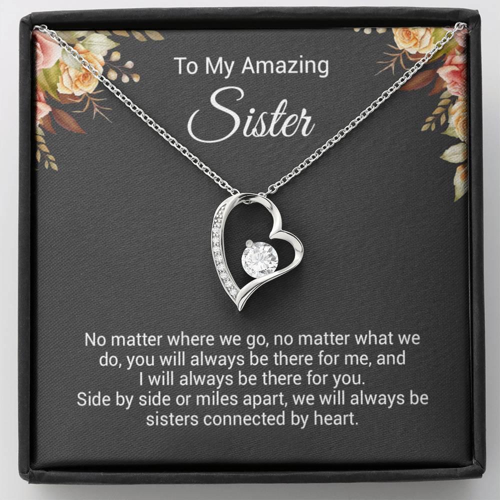To My Sister Necklace, Birthday Gift For Sister, Sister Christmas Gift